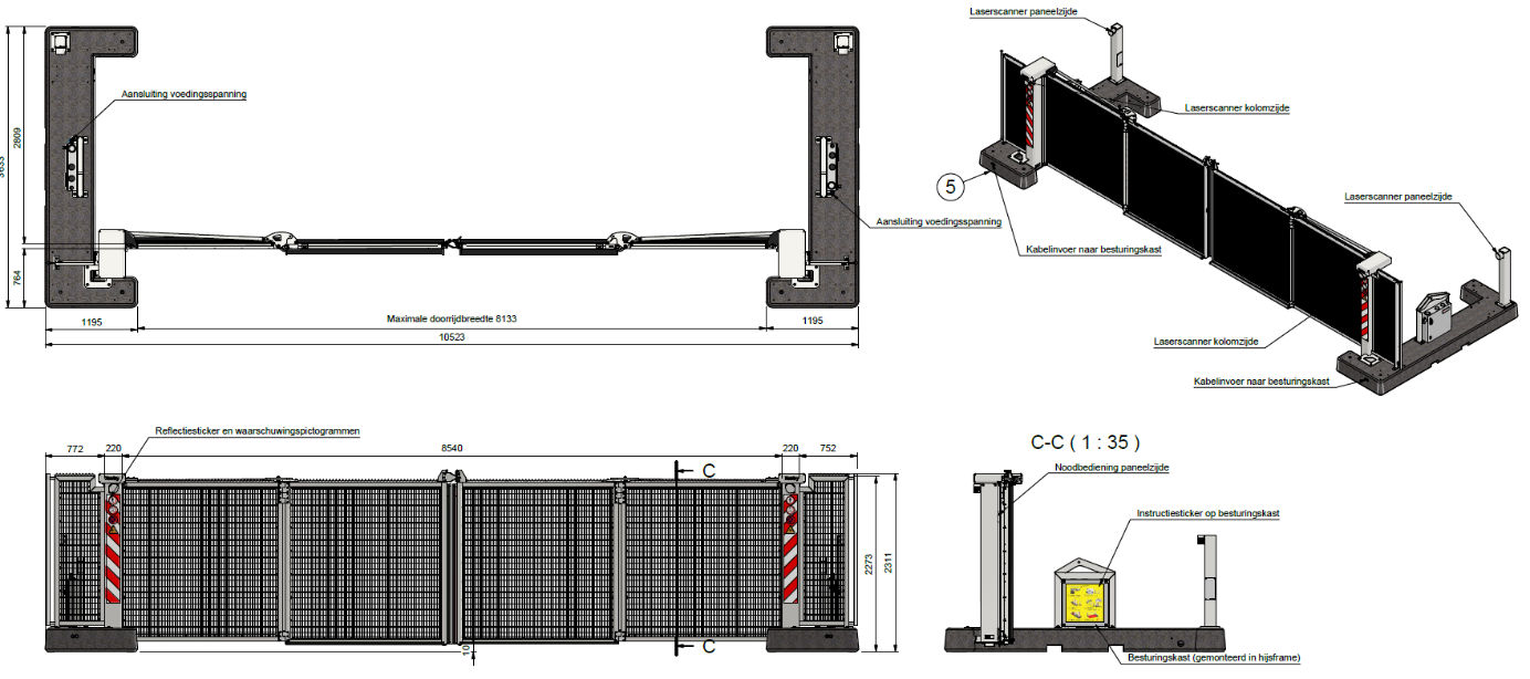 Maattekening Xentry Mobile