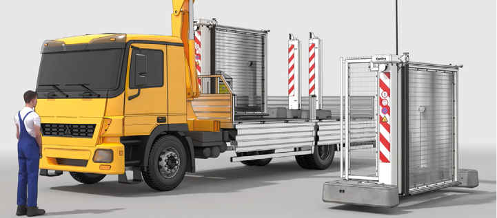 Xentry Mobile op een vrachtwagen met kraan